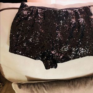 Sequin shorts